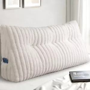 도리발리 헤드보드 베개 트윈 XL 삼각 웨지 쿠션 독서 침대에 앉거나 탈착식 커버로 작업할 수 있는 등받이