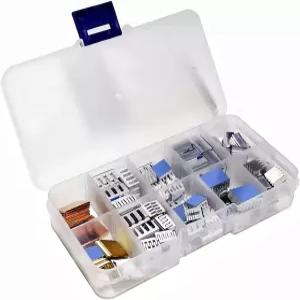 전도성 접착 테이프 알루미늄 방열판 쿨러 라즈베리 파이 A B 2/3/4/5용 구리 포함된 Pastall 100 PCS