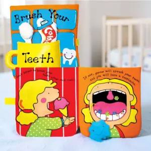 3개월 아기 책 헝겊책 장난감 바스락 촉감 놀이 청각 자극 입체 양치놀이