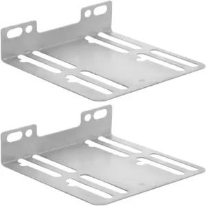 안전한 더블 딘 라디오 설치를 위한 POPETPOP 2pcs 철제 브래킷 키트 호환 내비게이션 간편하여 이동을