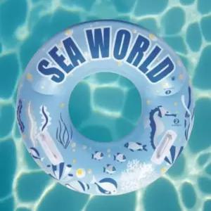 9개월 아기 튜브 보행기 물놀이 그늘막 등받이 야외 유아용 두돌 수영장 용품