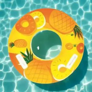 9개월 아기 튜브 보행기 물놀이 그늘막 등받이 야외 유아용 두돌 손잡이 80cm