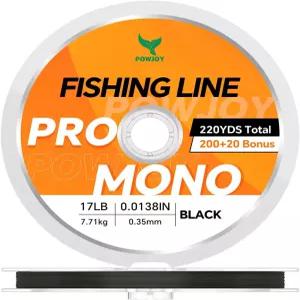 다목적 비용 효율적인 매듭 지침 카드가 있는 POWJOY 프로 모노필라멘트 낚싯줄 대형 물고기를 위한