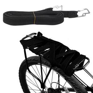 새로운 자전거 탄성 고무 로프 짐줄, 루프랙 고정용 후크 포함 스트랩, 4미터 액세서리