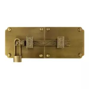 전통대문 장치 자물쇠 황동 열쇠 도어 고리 걸쇠 소품 옛날 한옥