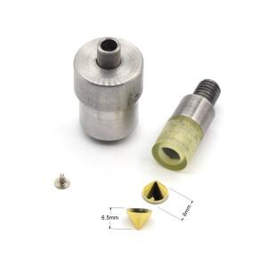 KALASO 핸드 프레스 다이 몰드 도구  아크릴 콘 펑크 리벳 스파이크  DIY 공예 용품  8x6.5mm  1 세트