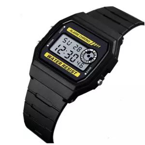 최고 브랜드 패션 스포츠 전자 시계 손목 간단한 디지털 여자 여성을위한 방수 PU 스트랩 알람 선물