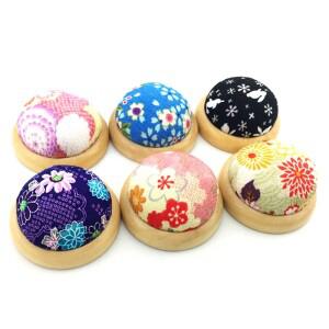 공 모양 DIY 일본 공예 바늘 핀 쿠션 홀더 재봉 키트  가정용 용품  1PC