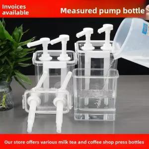 업소용 소스 펌프 디스펜서 카페 양념 4L 사각통 시럽통 30ml