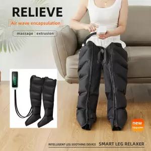 공기압 다리 마사지기 발 마사지 부츠 무릎 딥 릴렉스레이션 종아리 리모컨 포함 정맥류