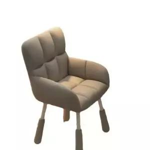 네일샵 체어 메이크업 작업 호텔 (스펀지쿠션)화이트 침실 화장대