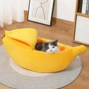 고양이침대 고양이 바나나하우스 반려동물 하우스 M