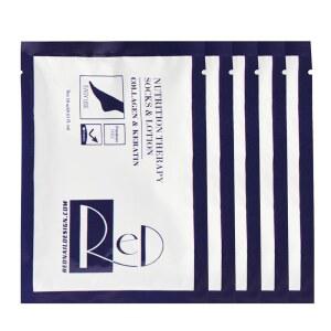 페디 네일 스파 발 관리를 위한 콜라겐과 케라틴이 함유된 레드 디자인 수분 마스크 보습 양말 5켤레