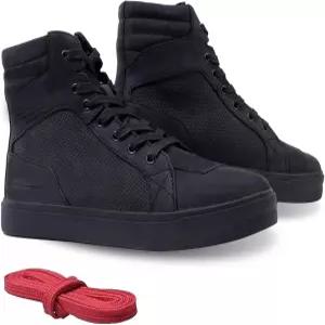 비소투 모터사이클 부츠 발목 지지대가 있는 가죽 통기성 스트리트 라이딩 슈즈