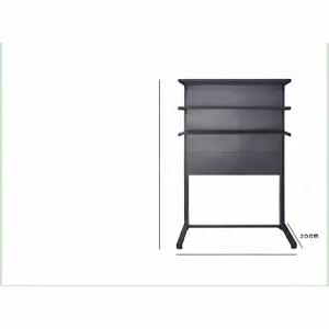 책상 타공판 선반 책장 3단 106X35X190 걸이