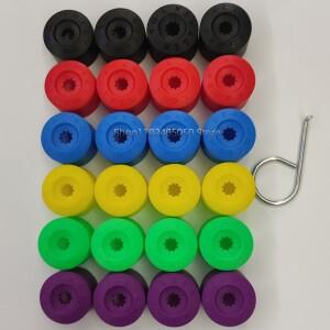 폭스바겐 보라 제타 MK6 GTI 파사트 B7 CC 폴로 샤란 수란 투란용 자동차 휠 매트 카펫 러그 볼트 너트 커