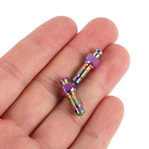 고강도 자전거 브레이크 블리더 스크류 세트 간편한 설치 캡으로 잔해물 방지 및 오토바이에 적합 부드러운