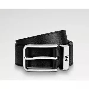 [LOUIS VUITTON]루이비통 남성 블랙 가죽 벨트 154243821