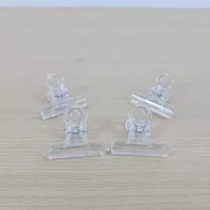 38MM 투명 플라스틱 스프링 문구집게