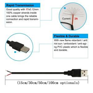 피그 USB 케이블 스트립 스피커 교체 12V 전원 수리 커넥터 LED