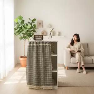 주방 선반 커튼 방문 바란스 창문 가림막 수납장 인테리어 가림천 패브릭