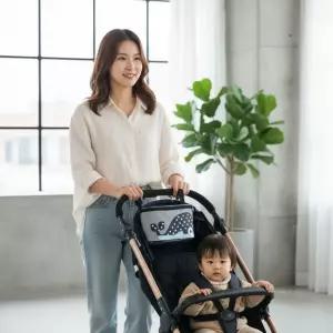 자전거 유모차 걸이형 보관함 캐릭터 다용도 수납 가방 유아차 소품 주머니