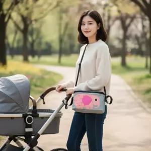 자전거 유모차 겸용 캐릭터 수납가방 휴대용 정리백 트롤리 파우치