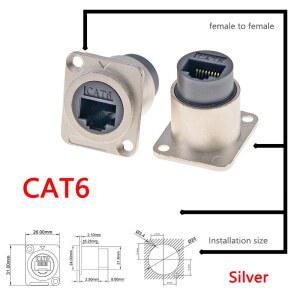금속 타입 모듈 RJ45 커넥터 HD 패널 CAT6 USB 전자 네트워크 장착 소켓