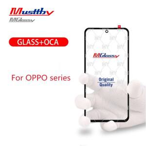 OCA 포함 Musttby 전면 스크린 유리 OPPO ACE K10X K10Pro Reno 5 RENO 5E 5F R17 NEO용개