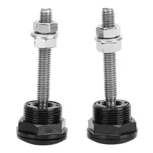 자동차 후드 핀 퀵 릴리스 보닛 잠금 2Pcs 범용 후크 범퍼 클립 0.9인치/1.3인치 푸시 버튼 키트 로우 22mm