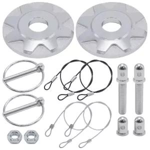 자동차용 AXGSRV 후드 핀 키트 경주용 및 오프로드 차량용 범용 장착 하드웨어가 있는 알루미늄 합금 잠금