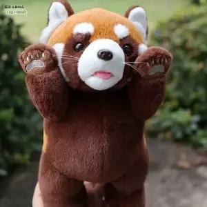 아우얼스룸 귀여운 레서팬더 인형 서 있는 모습 무서운 렛서판다 애착 선물