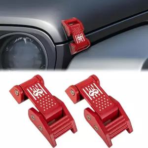 반하오 후드 래치 알루미늄 합금 캐치 키트 지프 랭글러 JK/JKU 2007-2018 JL/JLU 2018-2025 및