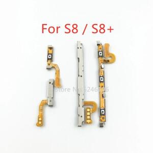 1pcs 전원 스위치 버튼 측면 볼륨 키 소프트 케이블  호환 갤럭시 호환 S8 G950F + 교체 부품