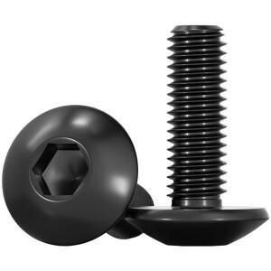 블랙 304 스테인리스 스틸 빅 머쉬룸 라운드 헤드 이너 헥사곤 트러스 스크류 바이크 오토바이 스쿠터 ATV