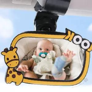 차량 뒷좌석 아기 확인 거울 후방 보조 거울 안전 운전 보조 용품 유아 카시트
