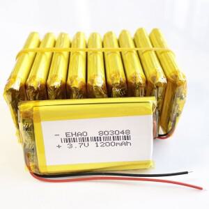 Lot 10 x개 3.7V 1200mAh 폴리머 리튬 Lipo 충전식 배터리 803048 Mp3 GPS 녹음 펜 블루투스 마사지 스캐너