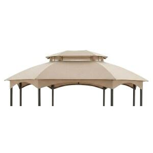 가든 윈드 내구성이 뛰어난 350 교체 캐노피 탑, 맨해튼 10 u2019 x 12 가제보 모델 L-GZ1138PST - 베이지색과 호환됩니다