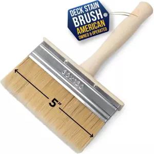 폭스트롯 데크 얼룩 브러시 5인치 빠르고 균일한 페인트 및 실러용 전문가용 목재 도포기 대형 울타리 벽용