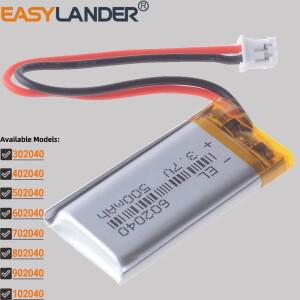 JST2.0mm 2Pin 3.7V 600mAh 602040 리튬 이온 폴리머 배터리