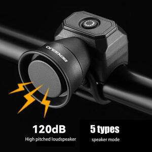 1pcs 자전거 전기 벨 미니 USB 충전식 경적 방수 사이클링 안전 경고 장치