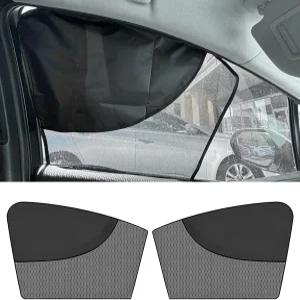 GAOLAOSY 2PCS 자동차 창문 그늘막 마그네틱 사이드 햇빛 운전자를 위한 하프 블랙아웃 전면 프라이버시