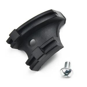 1세트 로드 바이크 자전거 프레임 바텀 브라켓 케이블 가이드 플라스틱 40mmx30mm 나사 포함 블랙 부품 액