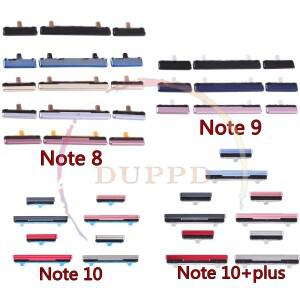 호환 Galaxy Note 8 9 10 Plus 볼륨 버튼 + 전원 켜기/끄기 용 새 측면 키 교체 부품