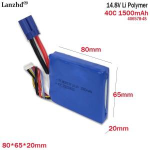자동차 시동 전원 공급 장치용 14.8V 리튬 배터리 406578 4S 1500mAh 고속 40C