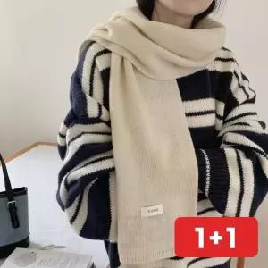 목도리 스카프 겨울 방한 니트 두툼 무지 기모 넥워머