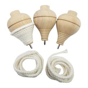 모험이 기다려진다! - 강력한 스틸 포인트가 있는 손으로 조각한 나무 트롬포스 탑 3팩 매끄러운 마감! 각