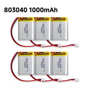 소샤인 803040 1000mAh 리포 배터리 3.7V 리튬 이온 폴리머 스피커 GPS 리모컨 아이팟 블루투스용