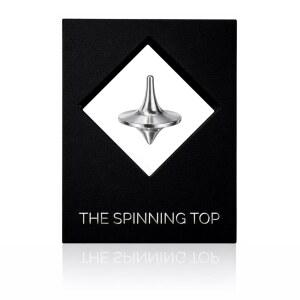 스피닝 탑 u2013 스테인리스 스틸 브러시 마감, 럭셔리 책상 장난감, 다용도 예술 | 정밀 금속 스핀 프리미