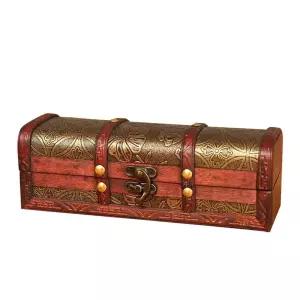 액세서리케이스 수납함 가정용 우드 비녀함 원목나무 헤어 상자 빈티지 차